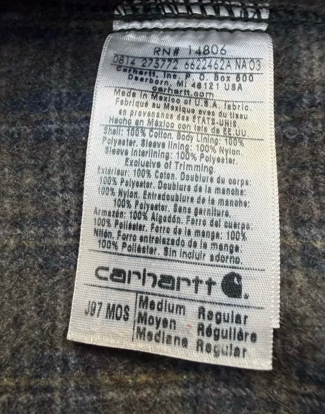 칼하트 j97 디트로이트 모스그린 m 상품이미지9