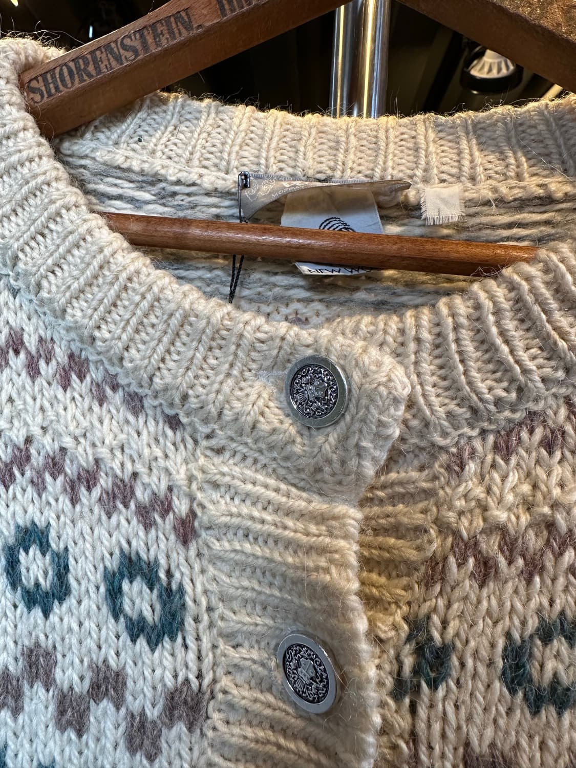 유럽발 Moffat Woollens 헤비 울 에스닉 가디건 상품이미지5