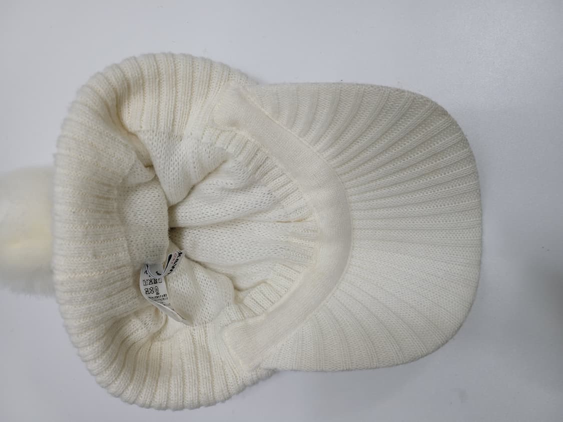 블랙앤화이트 울 니트 골프 모자 / FREE  상품이미지6