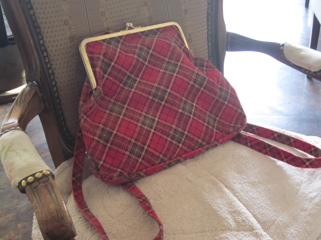 캐캐체 가마구치 체크 백팩 상품이미지3