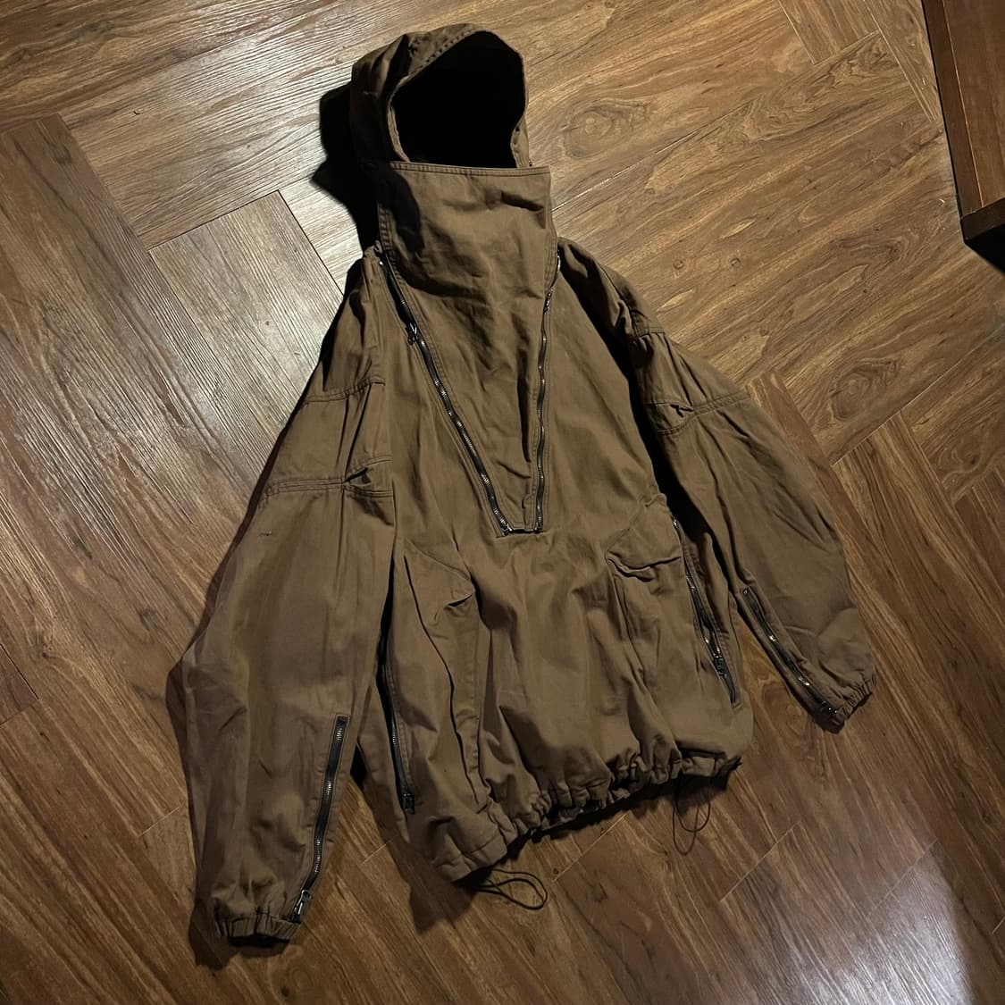 (착샷) Unknown Sample 하이넥 플랩 헤비 코튼 아노락 상품이미지2