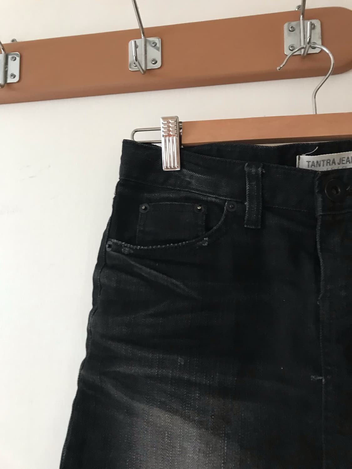 흑청 미니 스커트 상품이미지3