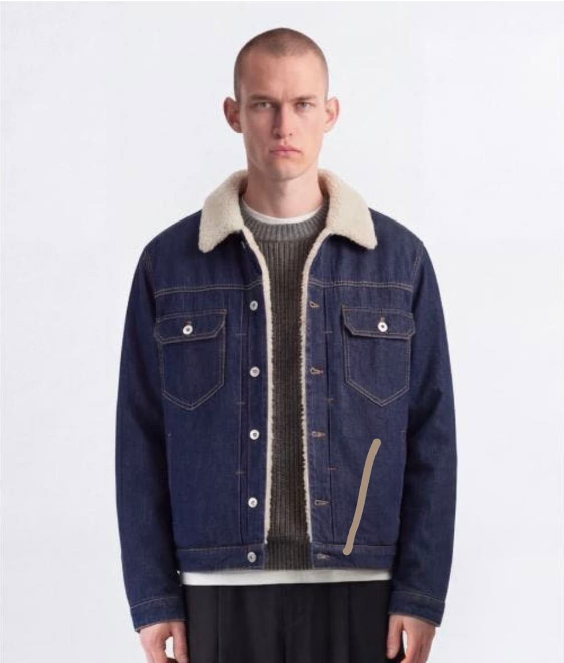 THESTORI 양털데님자켓 상품이미지1