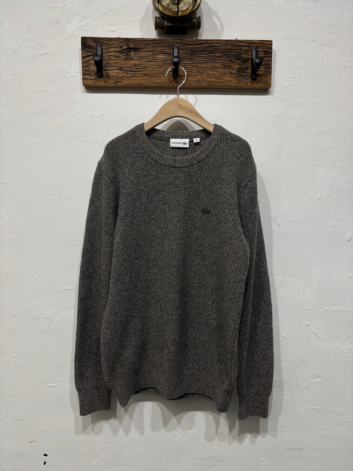 Lacoste 라코스테 브라운 라운드넥 니트 상품이미지3