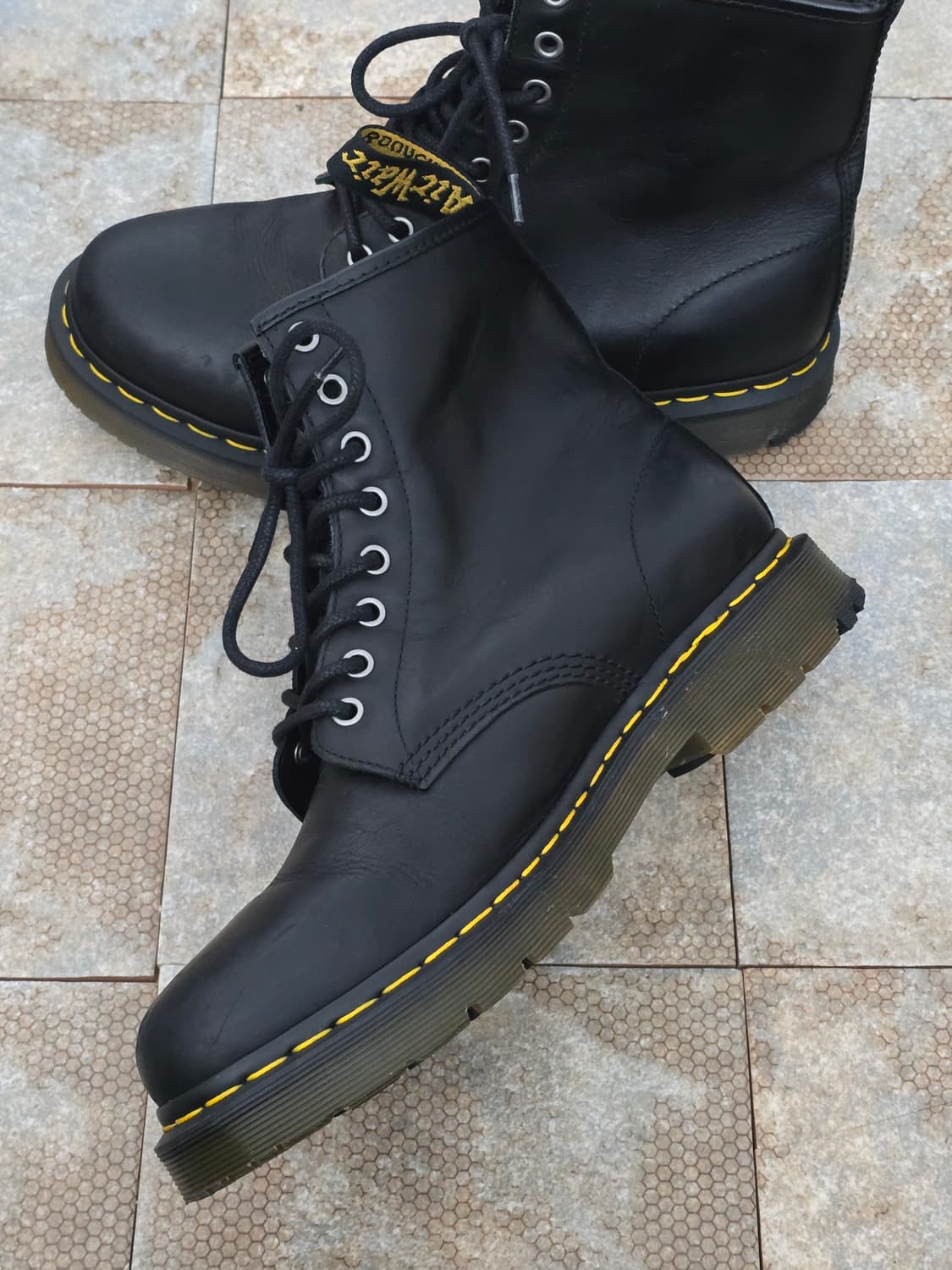(290)닥터마틴 1460 윈터그립 블랙 부츠 상품이미지4
