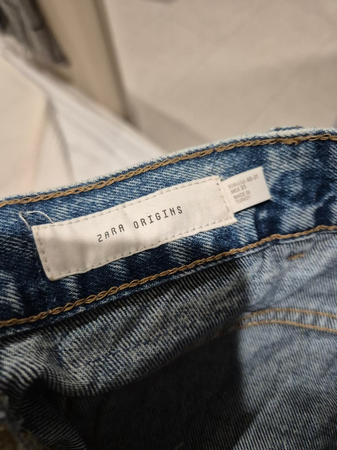 [자라] 앵클 스트레이트 레그 진 연청워싱 31 상품이미지3