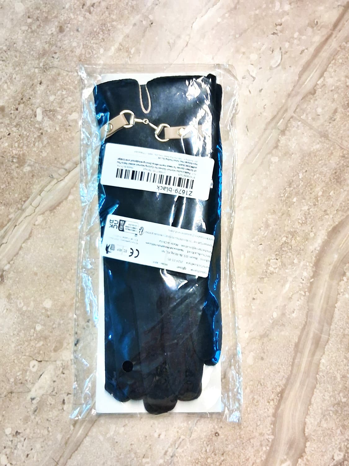 버클장식 스웨이드 장갑 블랙 (새상품) 상품이미지9