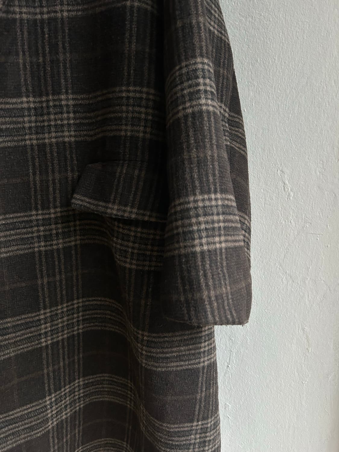 빔즈하트 체크 롱코트 상품이미지5