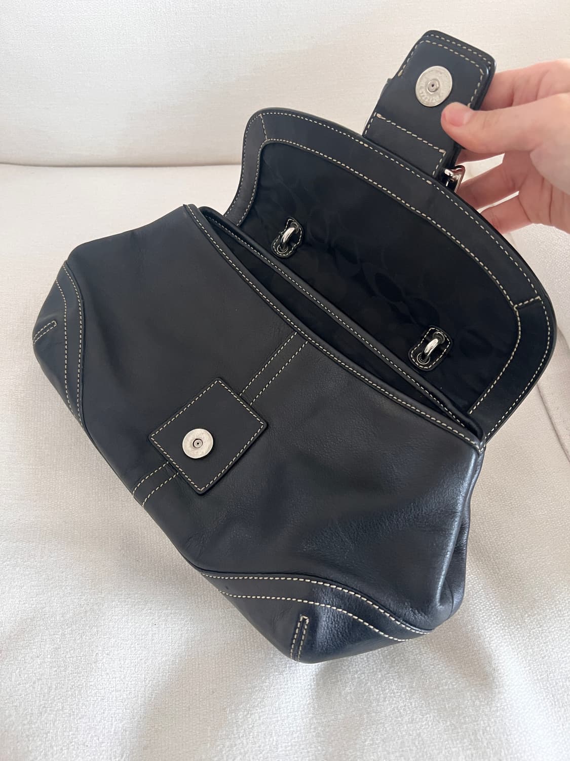 빈티지 코치 소호 버클 플랩 백 9743 상품이미지4