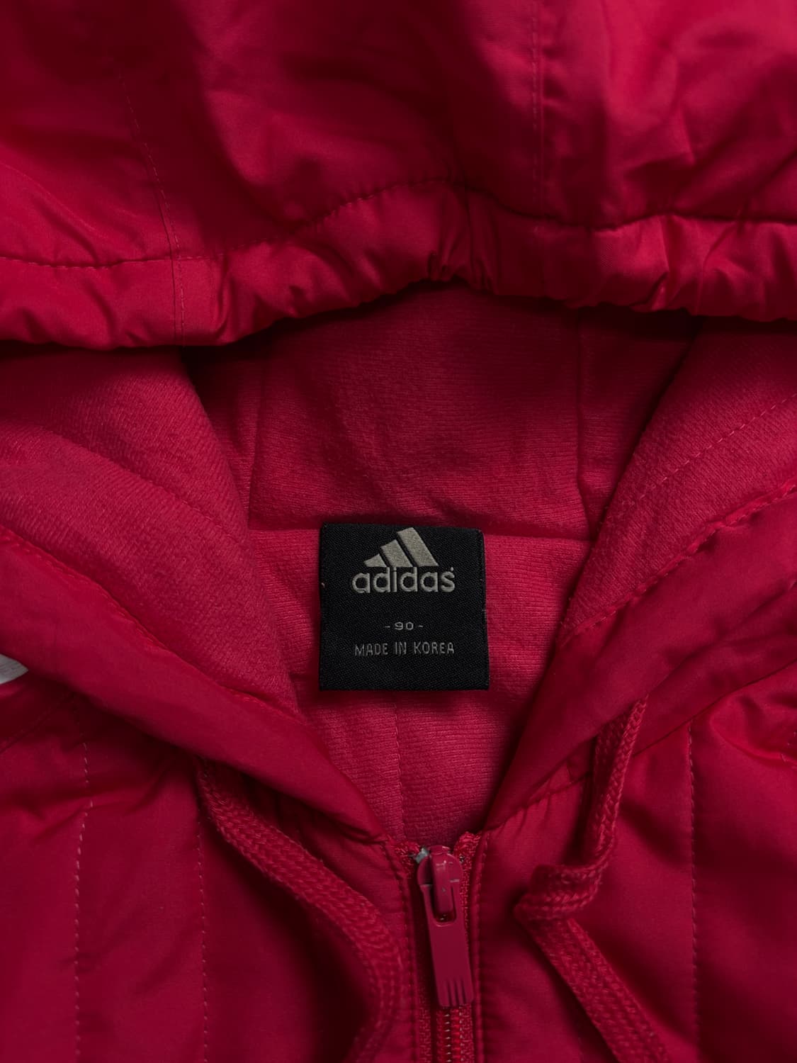 00s 아디다스 올드스쿨 경량 퀼팅 후드 점퍼 1840 상품이미지3