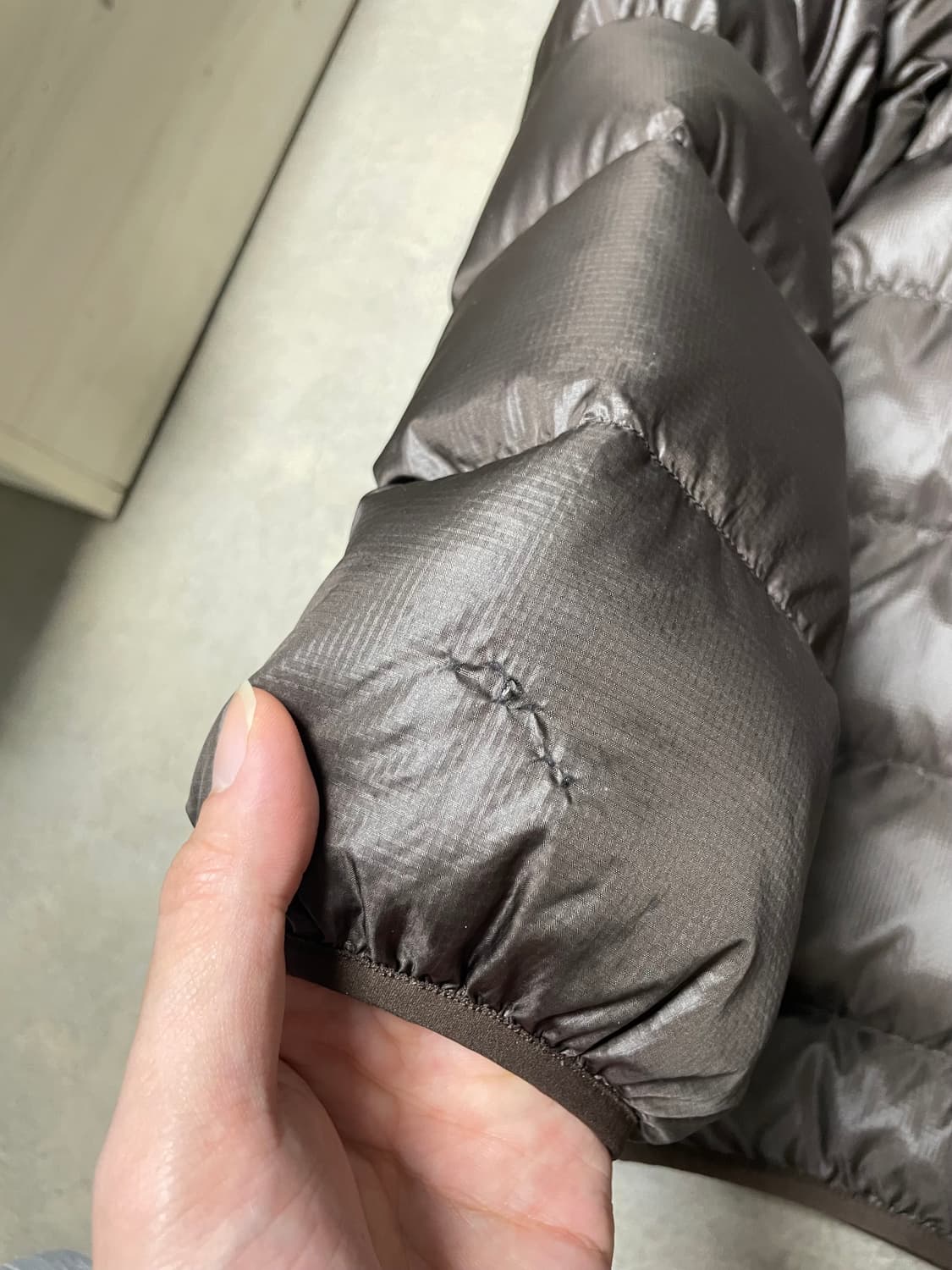 빈티지 몽벨 라이트 알파인 구스 다운 패딩 자켓 초코 브라운 모카 무스 상품이미지9