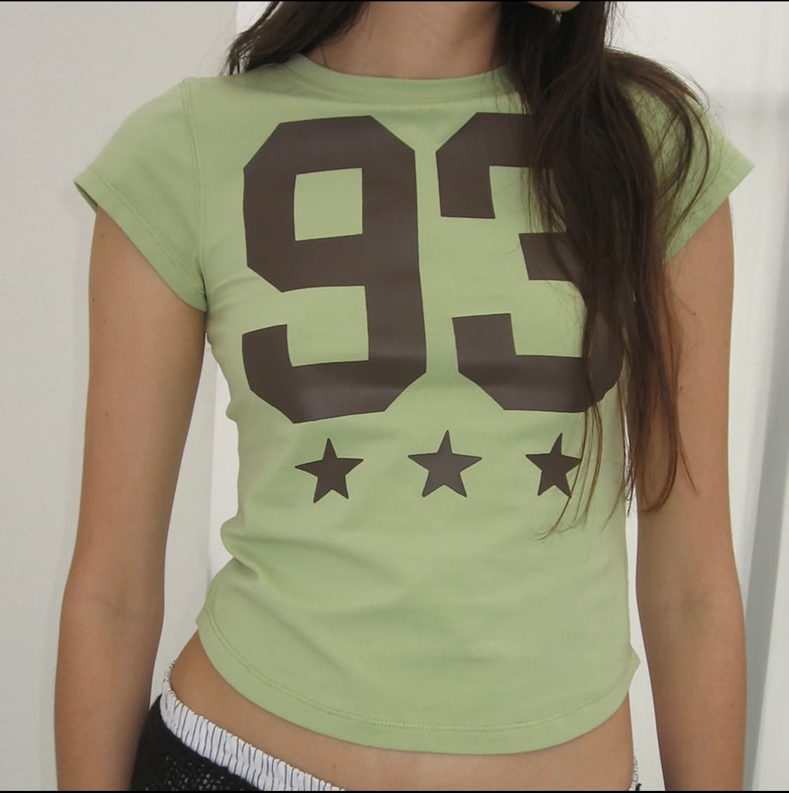 93 CIAO PRINTED SHORT SLEEVE TEE_LIGHT G 상품이미지1