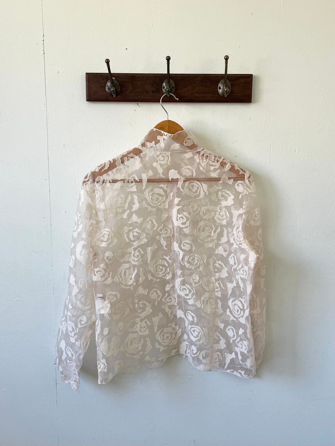 EARTHY MODE 시스루 셔츠 상품이미지2