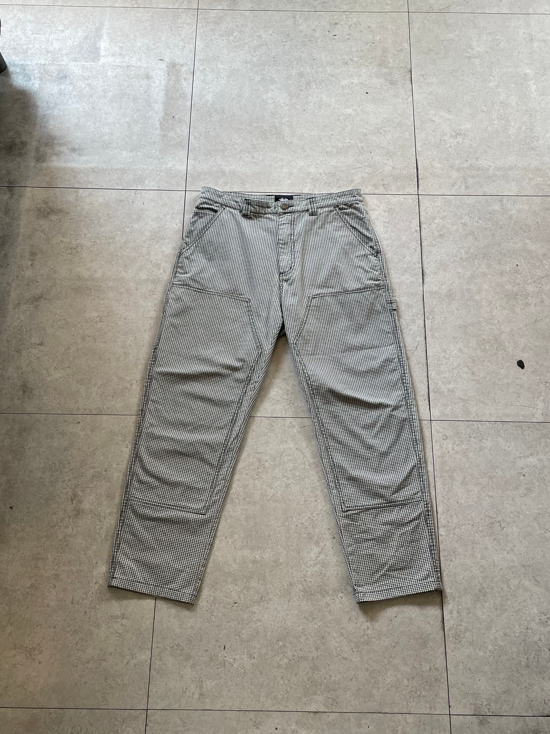 스튜시 셰퍼드 체크 더블니 팬츠바지 상품이미지7