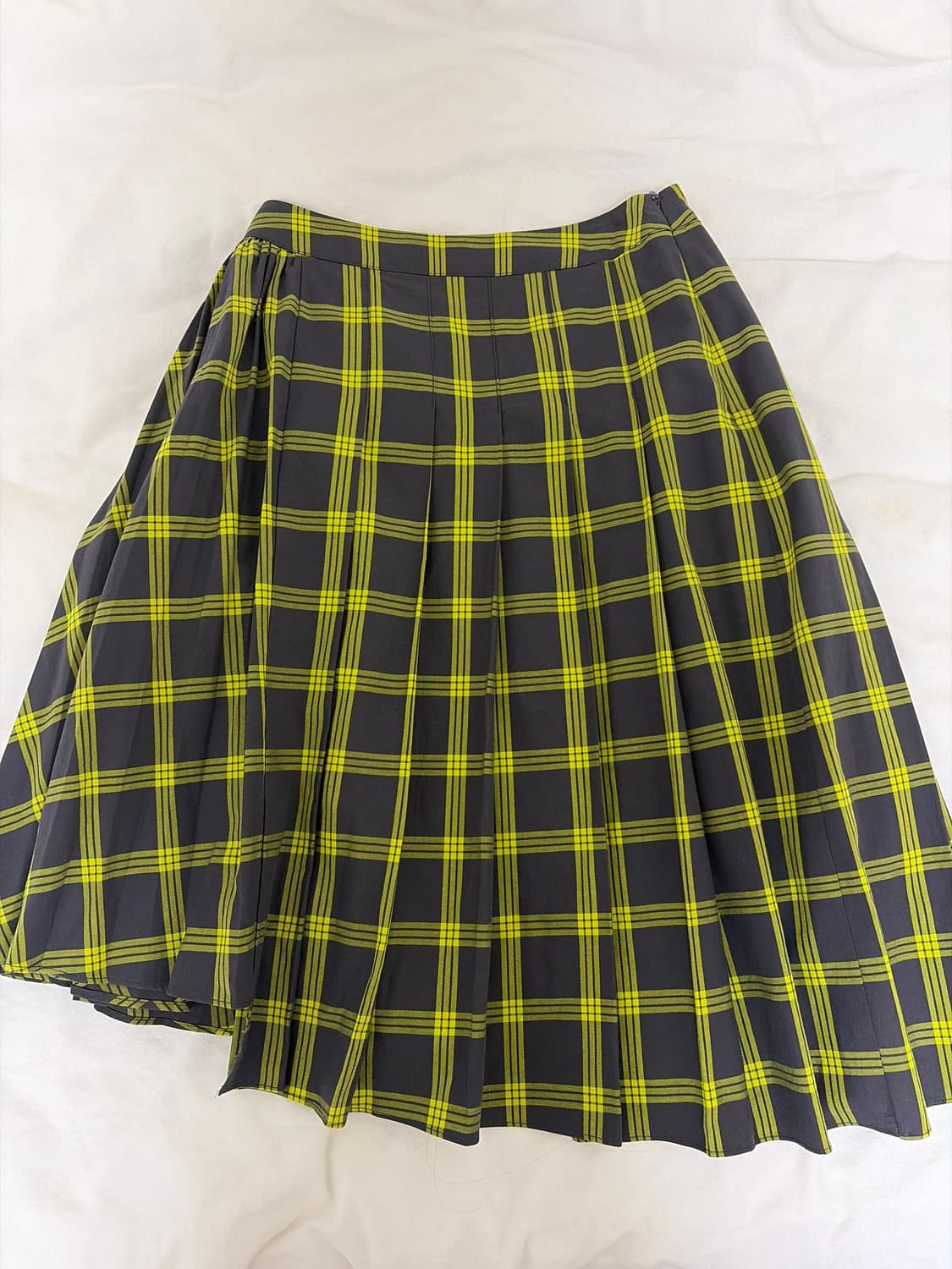 코스모스 체크 플리츠 스커트 S 상품이미지3