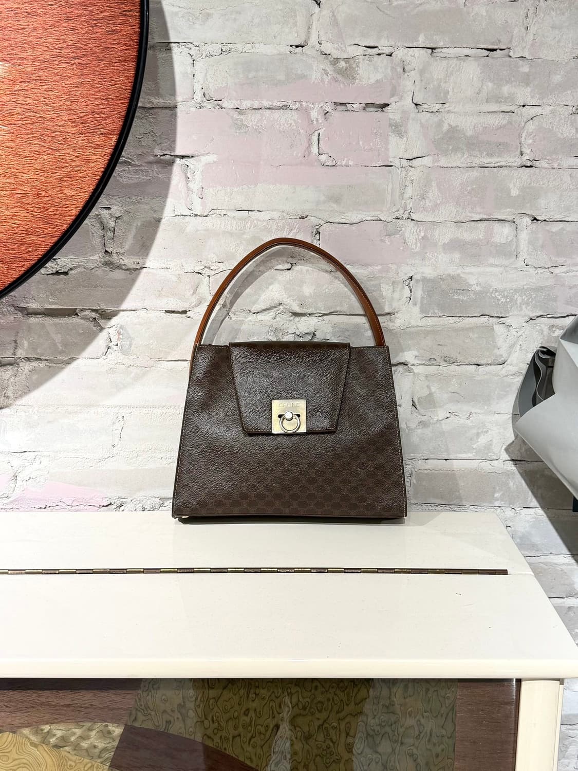 셀린느 브라운 마카담 탑핸들 토트백 상품이미지1