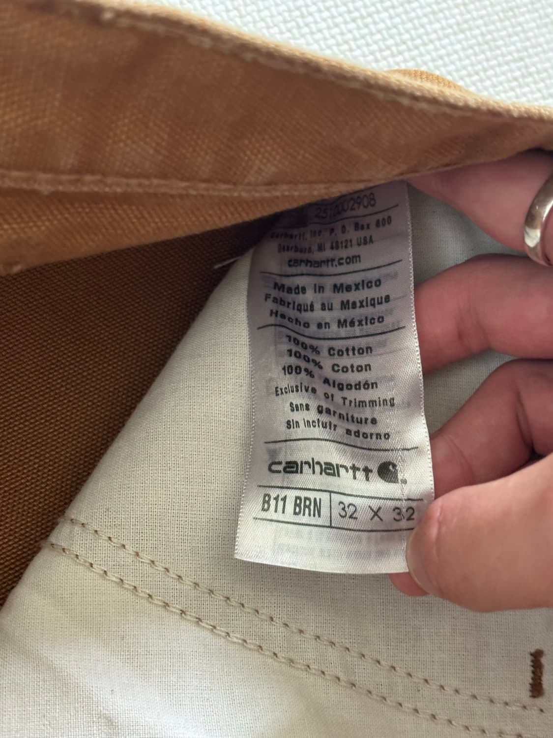 칼하트 b11 싱글니 카펜터 워크팬츠 상품이미지9