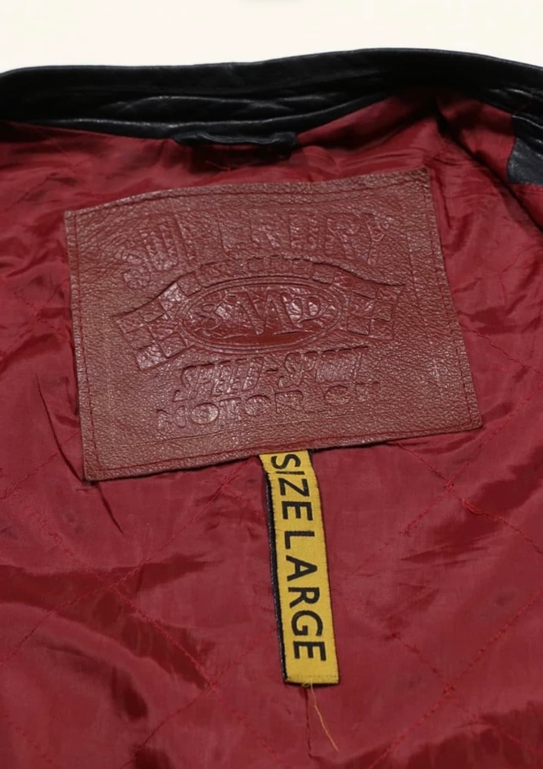 빈티지 슈퍼드라이 레더 바이커 자켓 상품이미지6