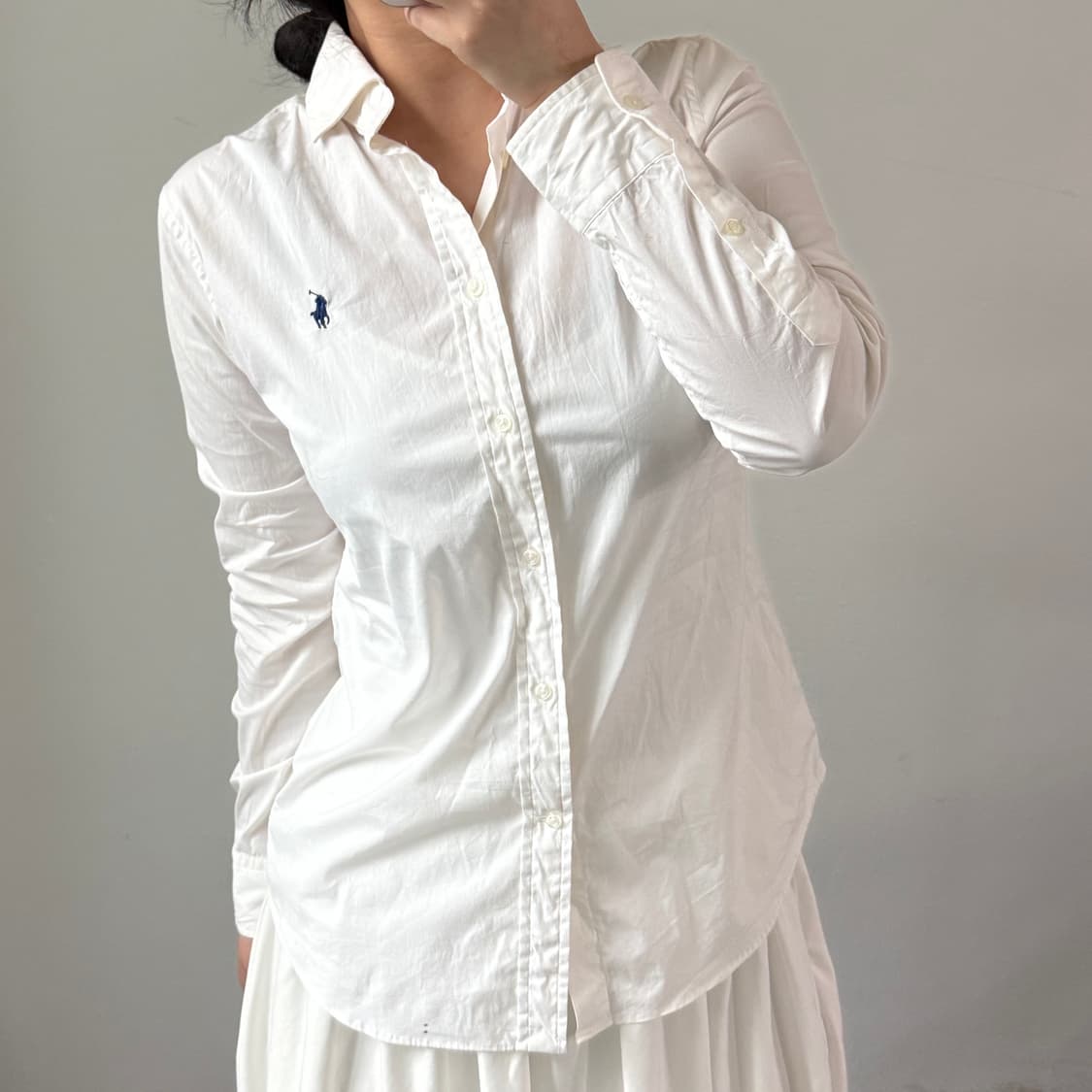 [8] 폴로 화이트 셔츠 상품이미지1