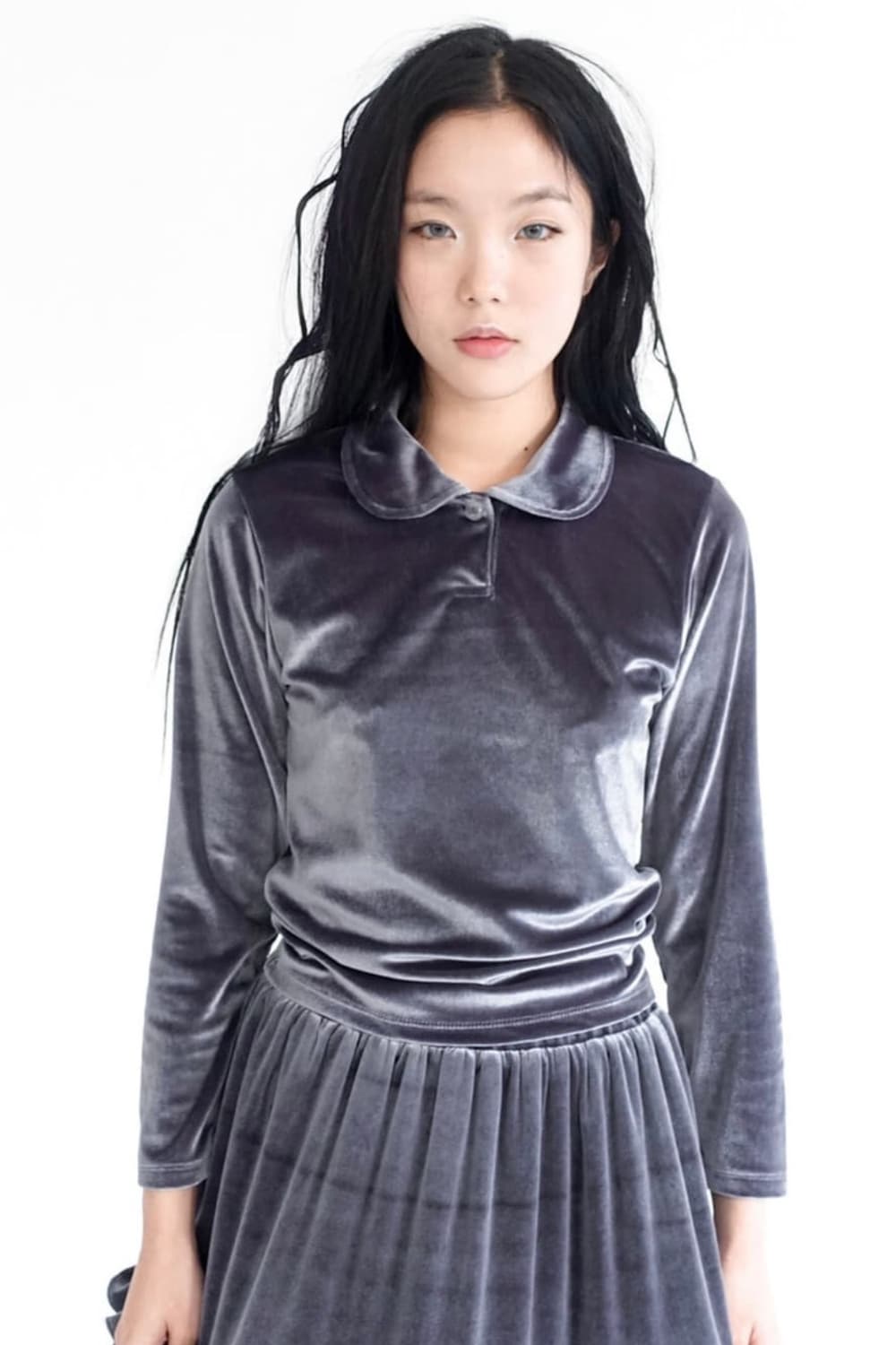 [fa.er.ie] velvet round collar blouse 상품이미지2