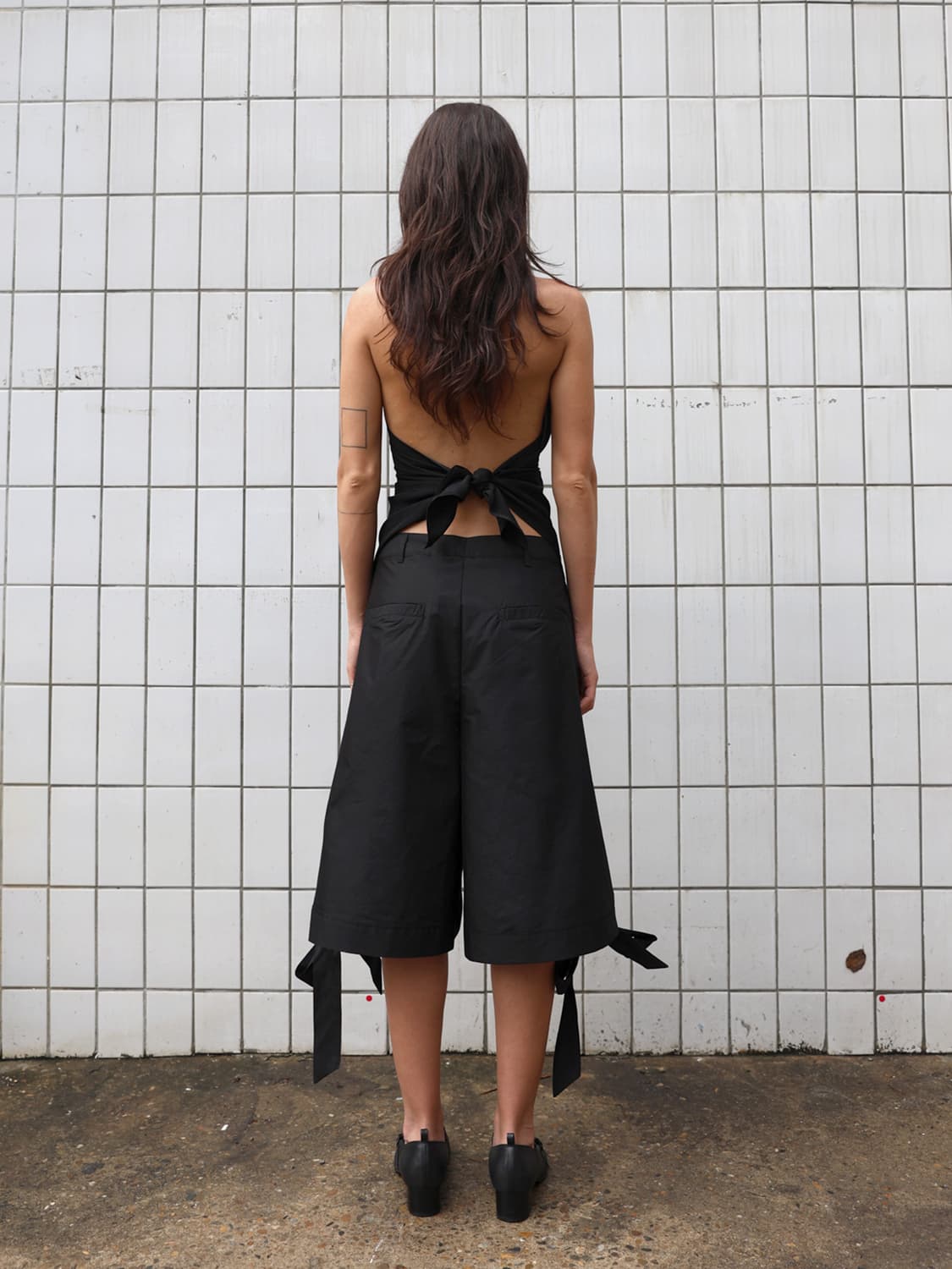 아모르샤이 BIG RIBBON BERMUDA PANTS 상품이미지3