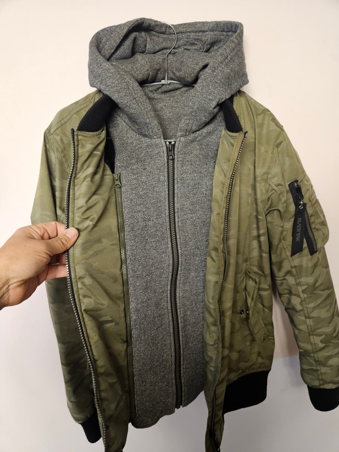 블랙야크 후드탈부착패딩자켓3회착신품급ㅡ해운대 상품이미지1