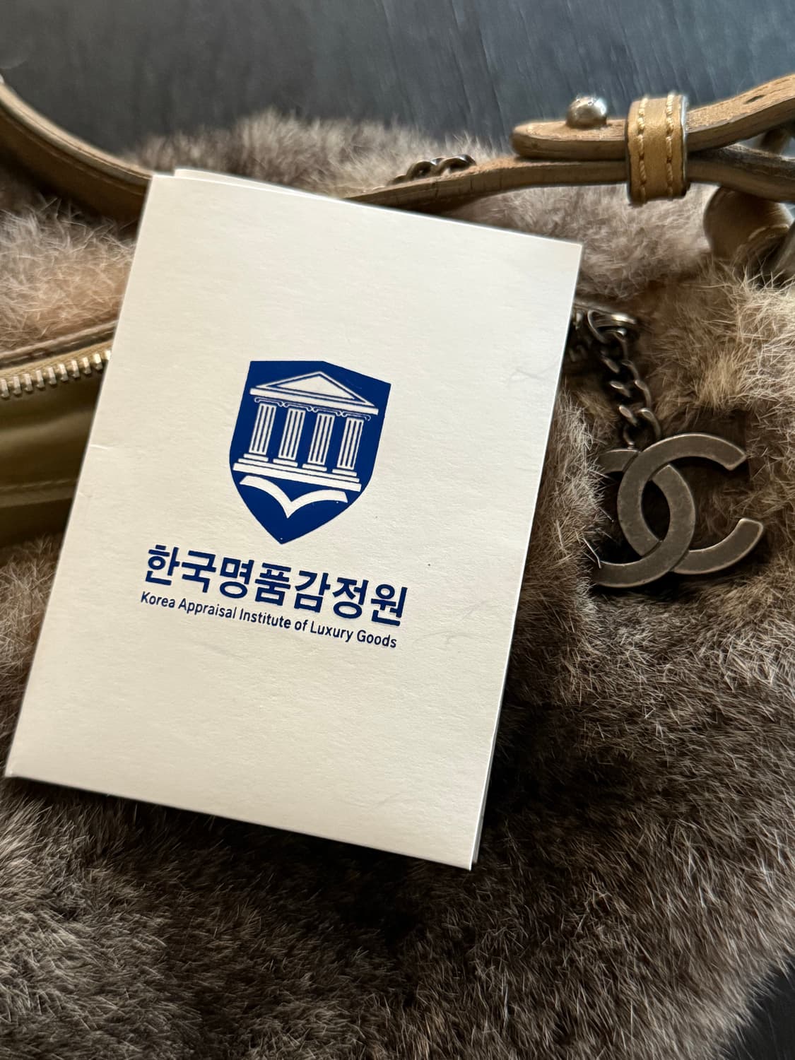 Chanel 샤넬 퍼 하프문 숄더백 상품이미지8