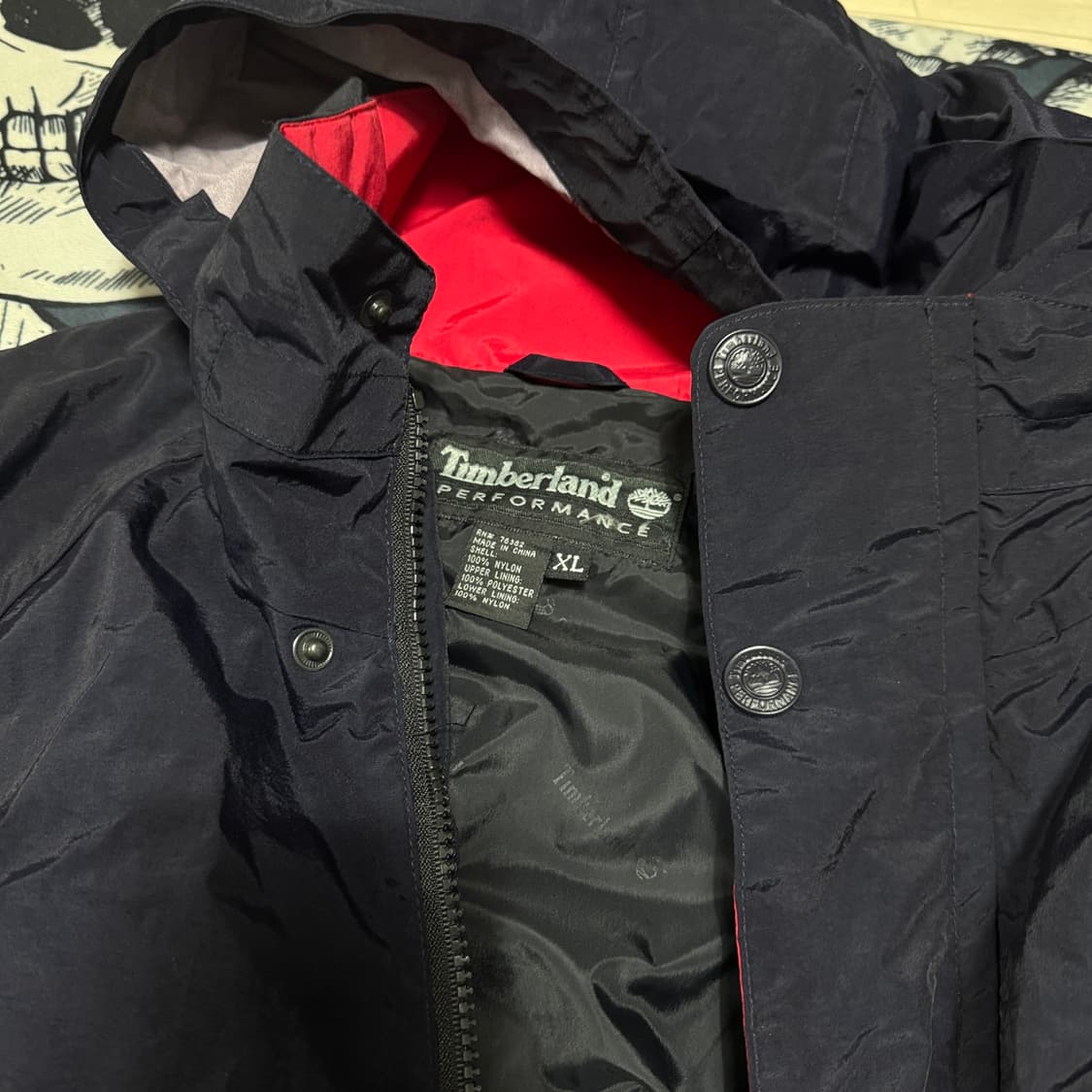 팀버랜드 퍼포먼스 바람막이 파카 외피내피 XL사이즈 상품이미지8