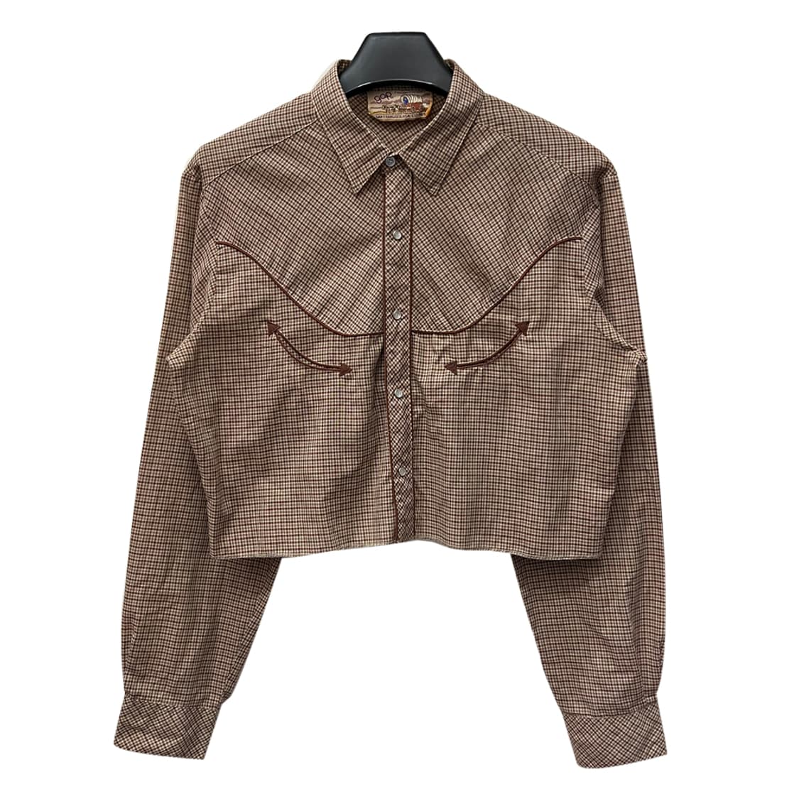70s USA GAP 갭 웨스턴 크롭 리폼 긴팔 셔츠 L급 상품이미지1