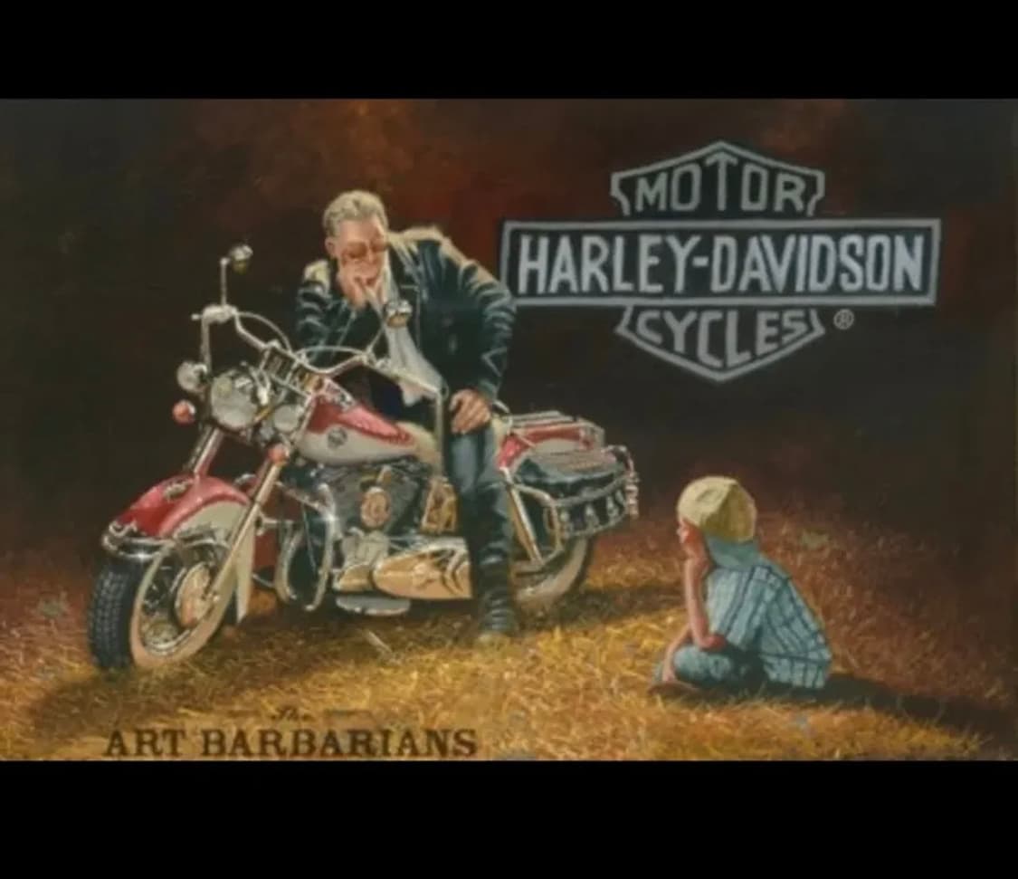 (희귀) 90's 할리 데이비스 그랜드 슬램 올드스쿨 레더 자켓 L 상품이미지7