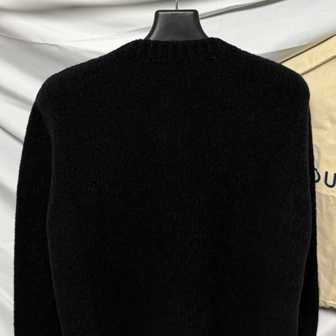 [새상품/L] 25FW 루이비통 청키 인타르시아 니트 가디건 블랙 상품이미지5