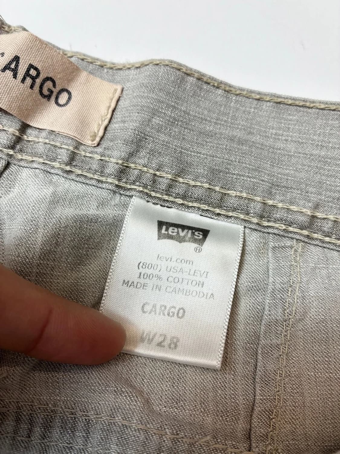 리바이스 00's 버뮤다 데님 카고 반바지 PN8705 상품이미지10