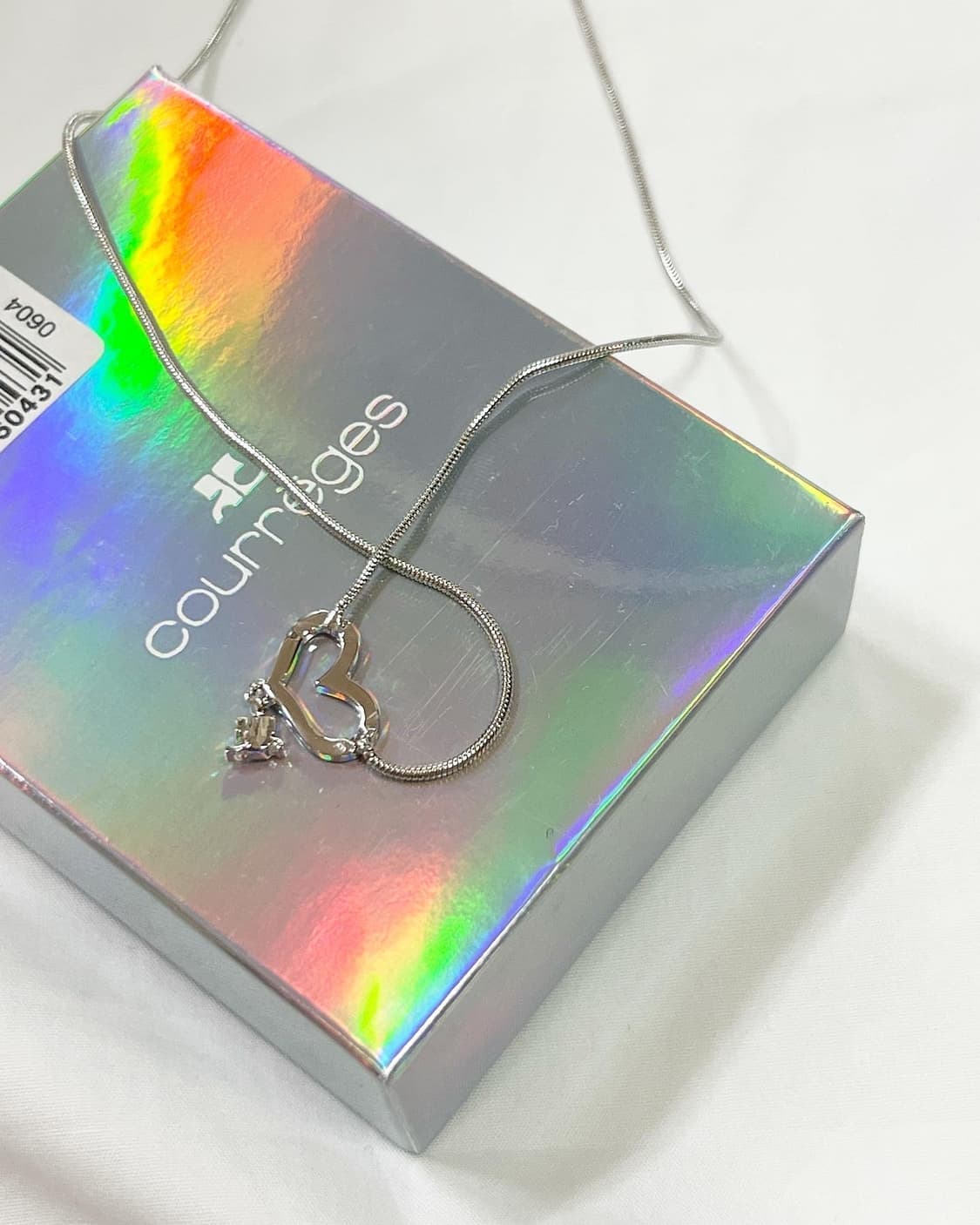 (새상품)꾸레쥬 로고 목걸이 상품이미지3