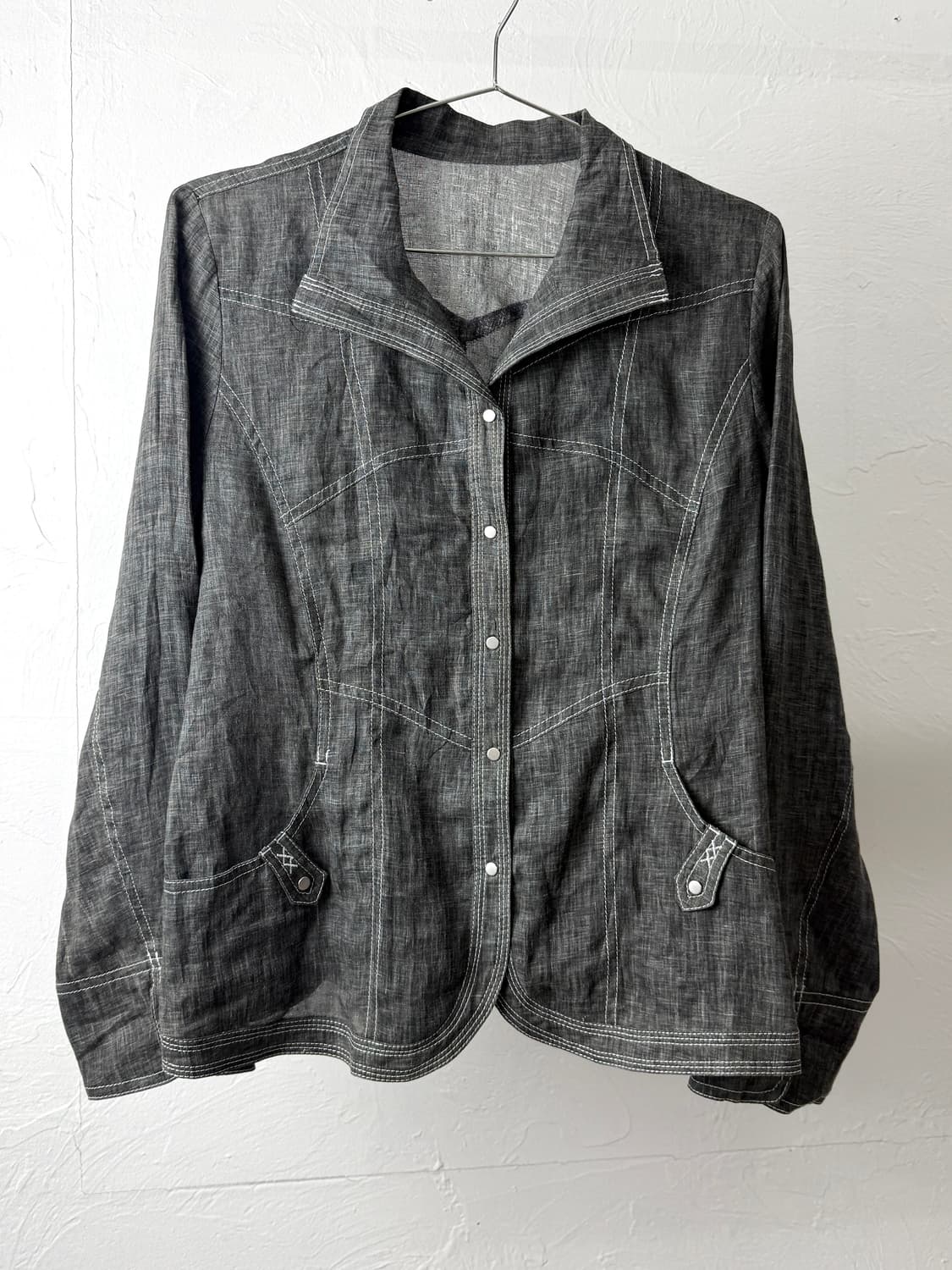 JPN 스티치 스냅 버튼 자켓 상품이미지2