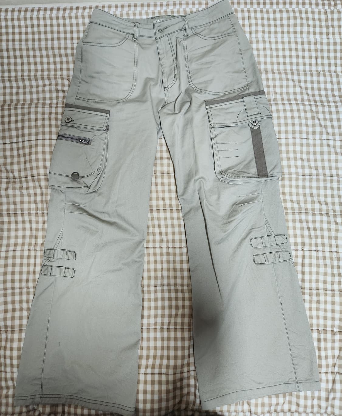 코이세이오 빅포켓 카고팬츠 라이트 카키 1 상품이미지2