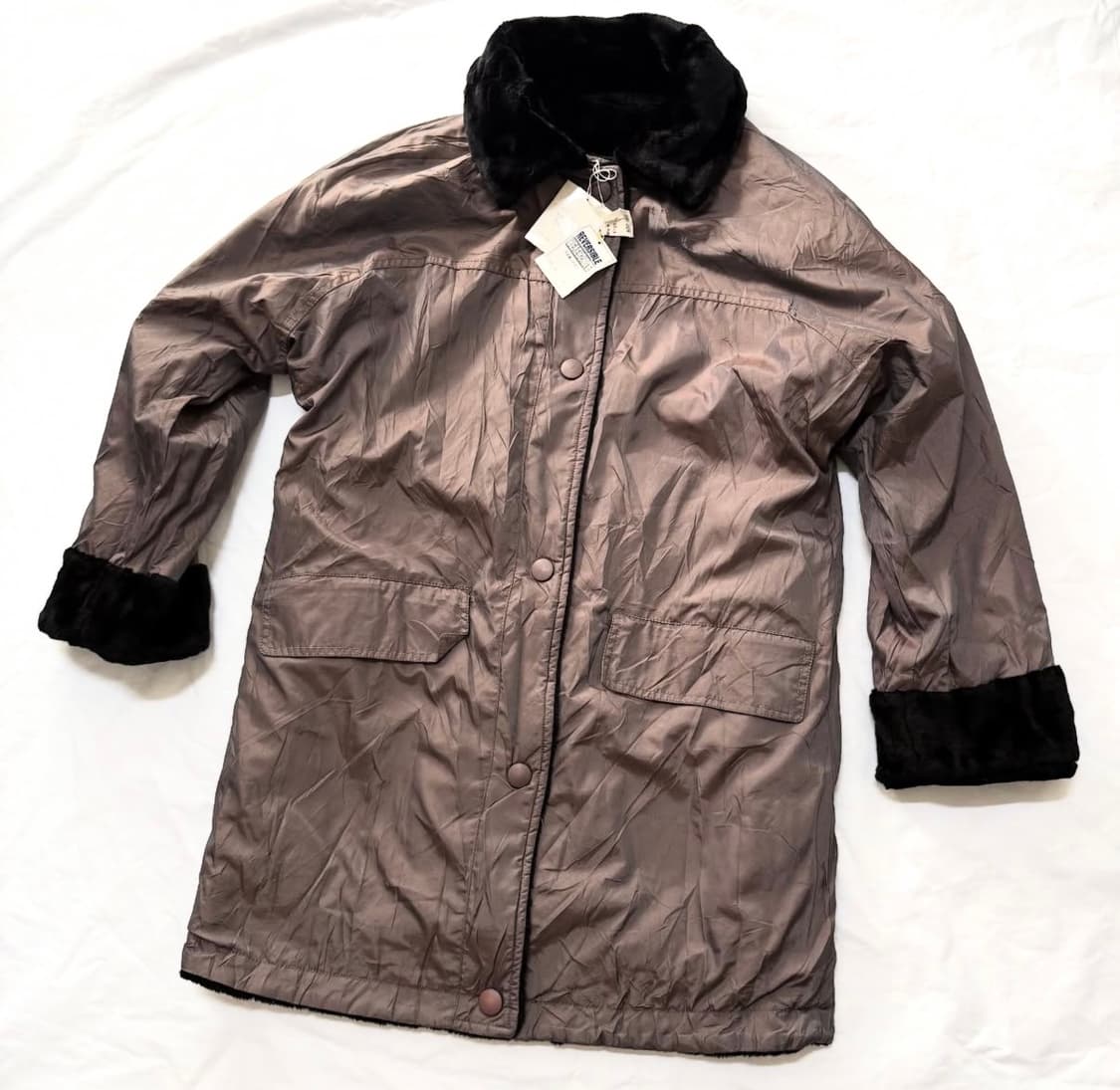 White Itariyard - 리버시블 퍼 코트 상품이미지3