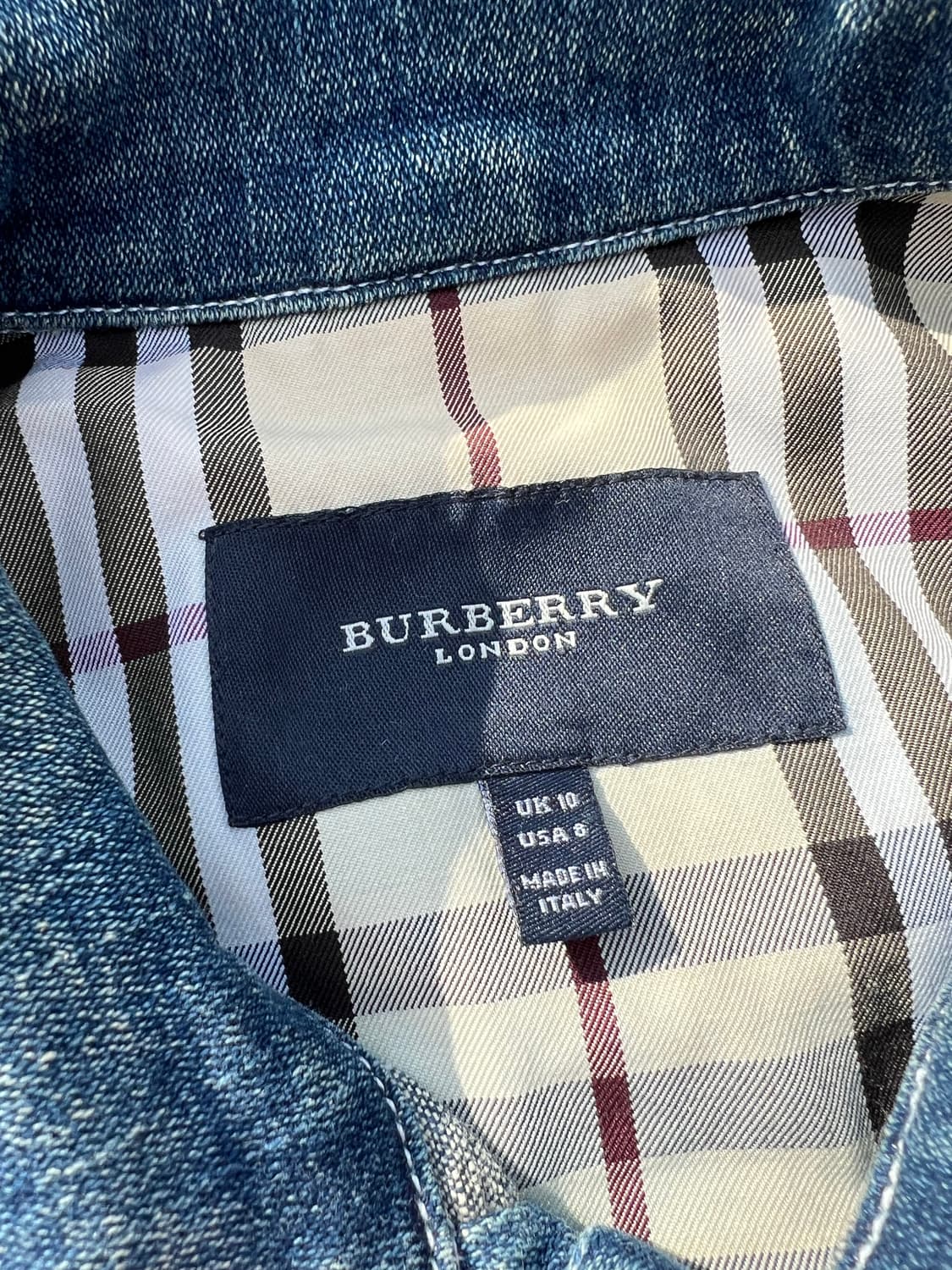 Burberry 버버리 노바체크 디테일 데님자켓 상품이미지4