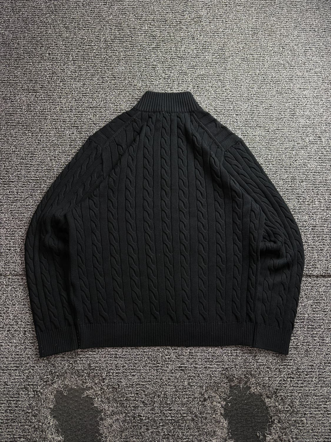 폴로 랄프로렌 포키로고 케이블 니트 하프집업 3642 상품이미지4