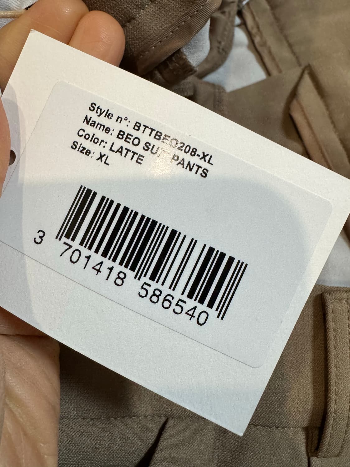 새상품 더프랭키샵 수트 팬츠 라떼  상품이미지7