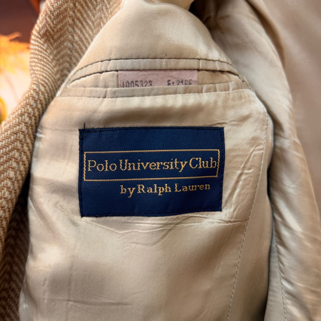 80 90S 폴로 유니버시티 클럽 라인 해링본 블레이저자켓 상품이미지6