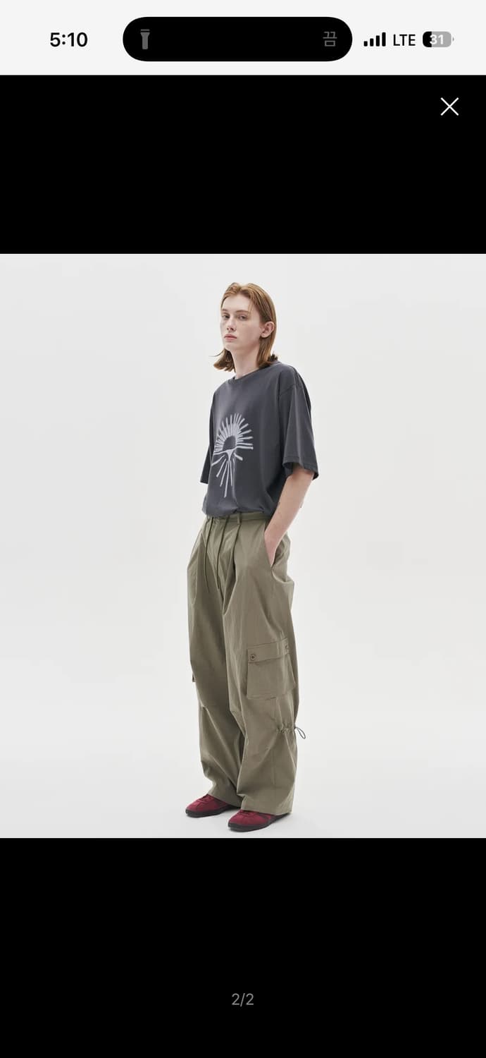 노운 트위스트 카고팬츠 1사이즈 상품이미지2