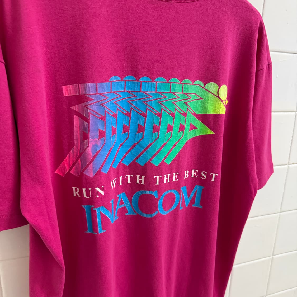 90s INACOM 마라톤 싱글 스티치 티셔츠 상품이미지3