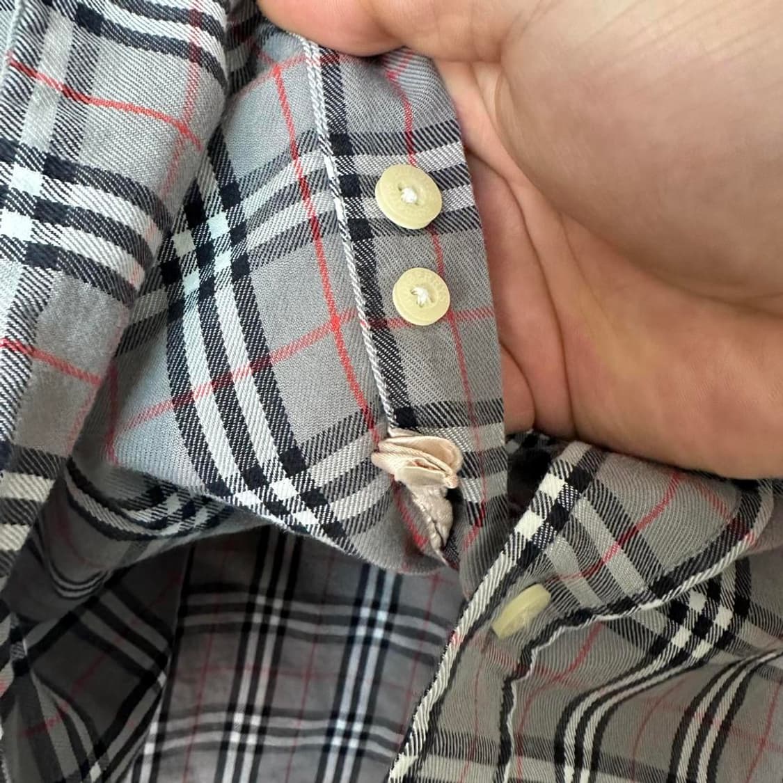 XL 버버리 체크 셔츠 상품이미지4