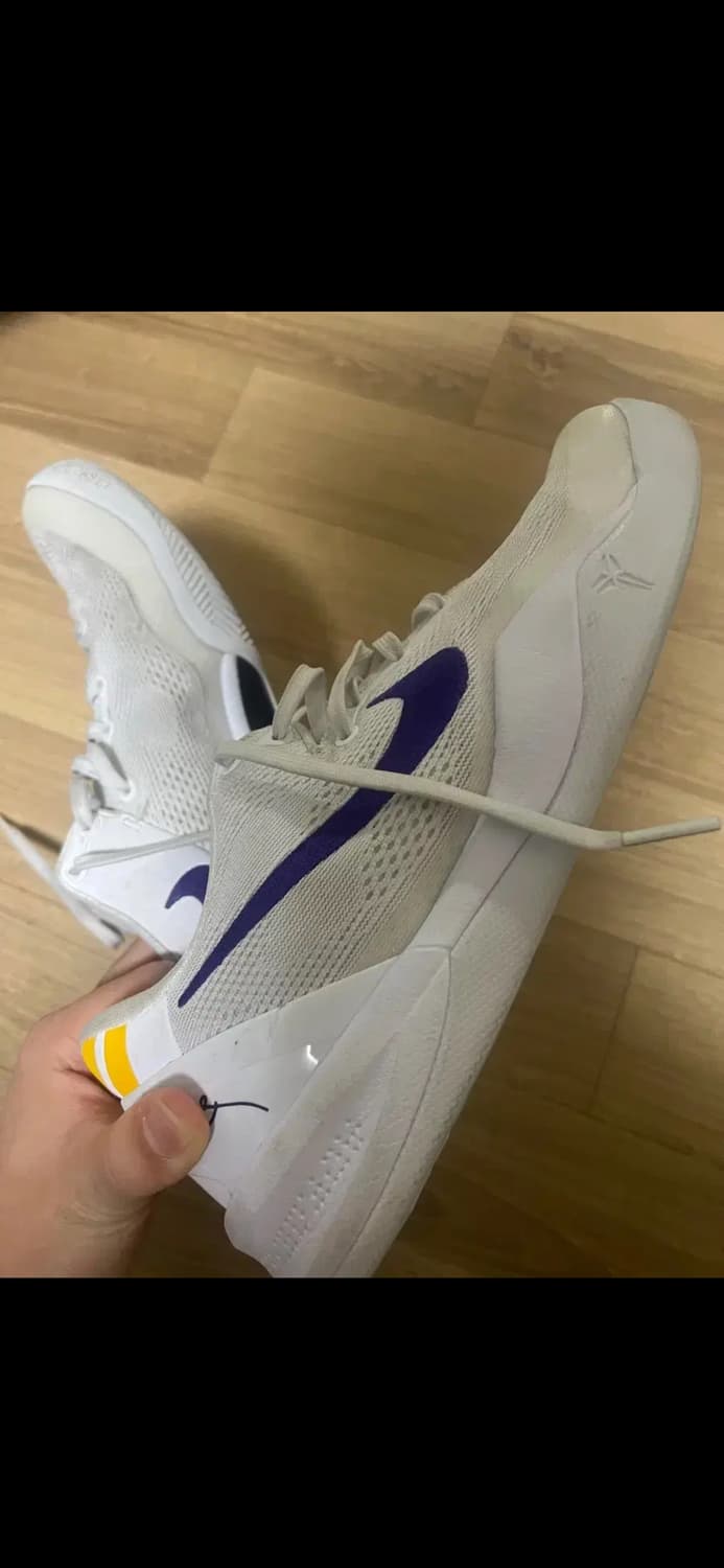 코비8 프로트로 화이트 앤 코트 퍼플 상품이미지3