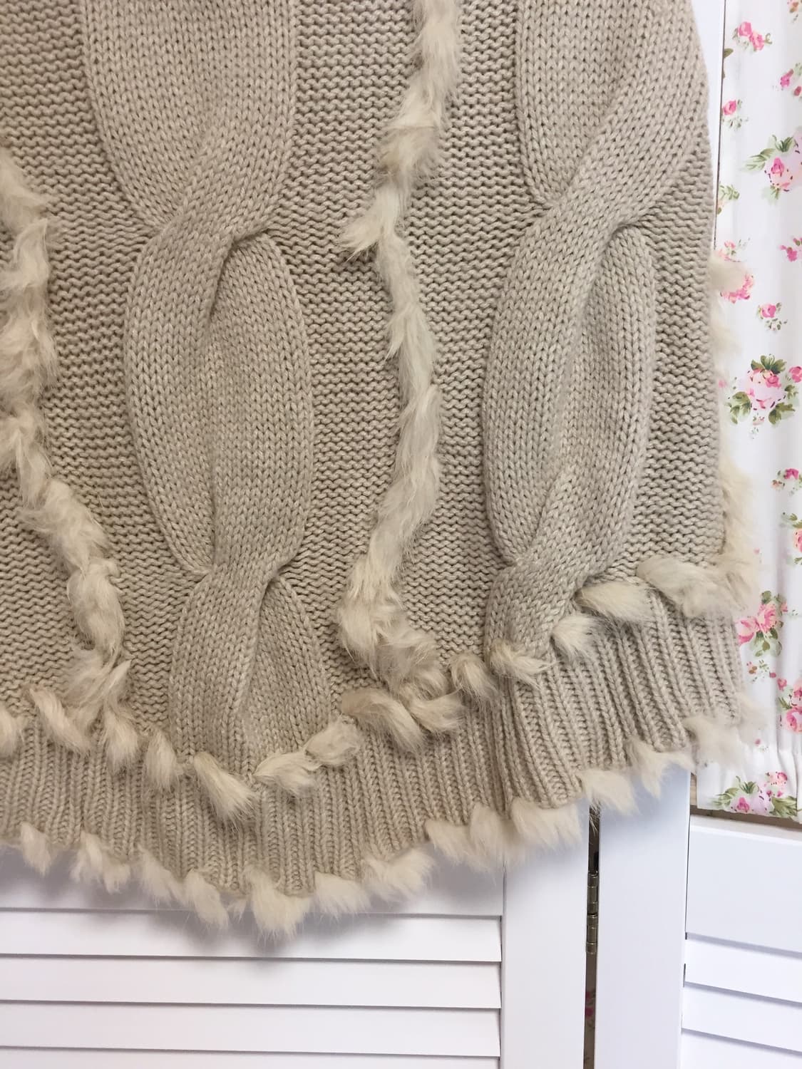 빈티지 모리걸 사와코 퍼 후드케이프 상품이미지3