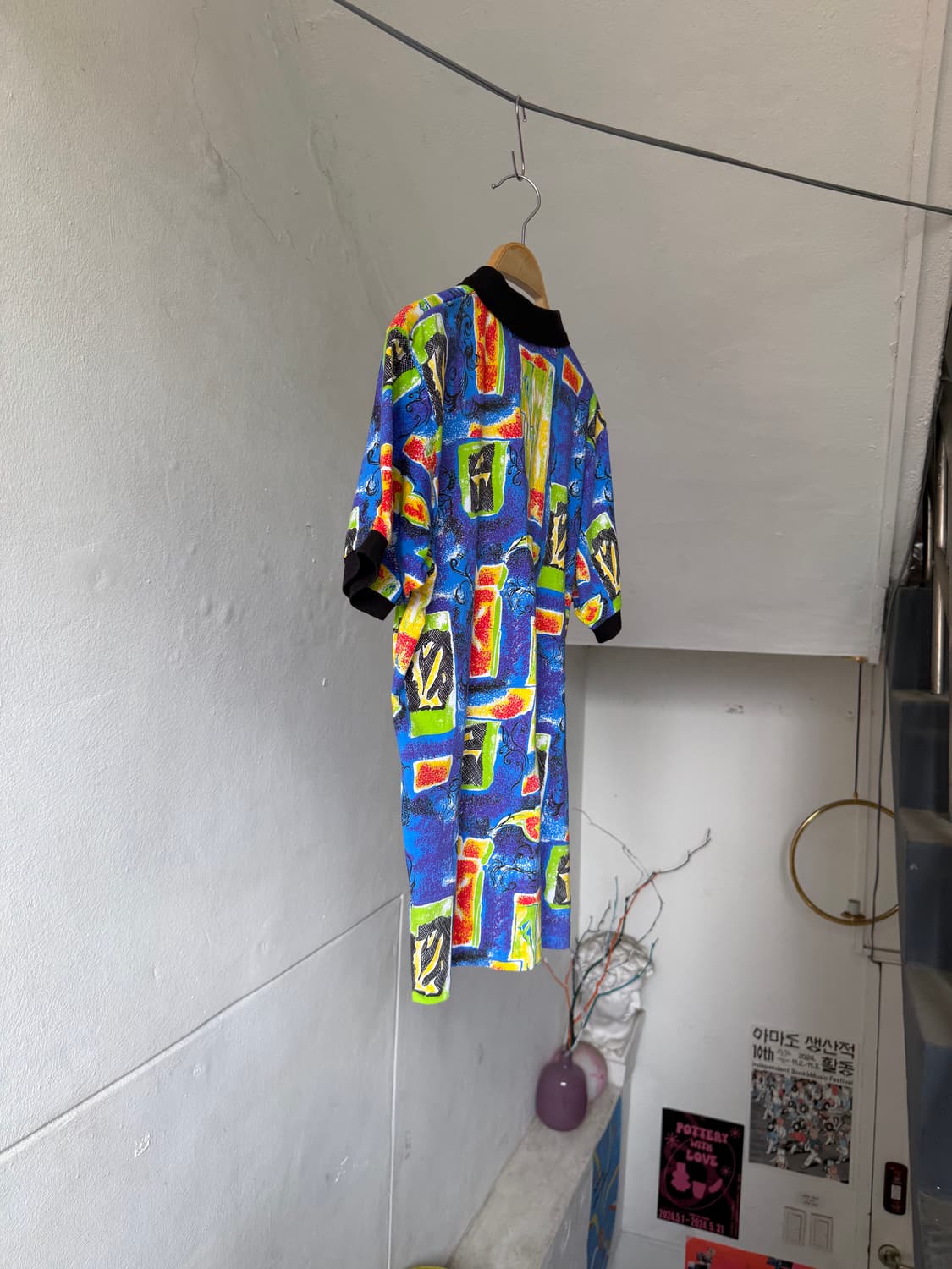 레트로 코튼 그래픽 피케 카라 티셔츠 상품이미지7