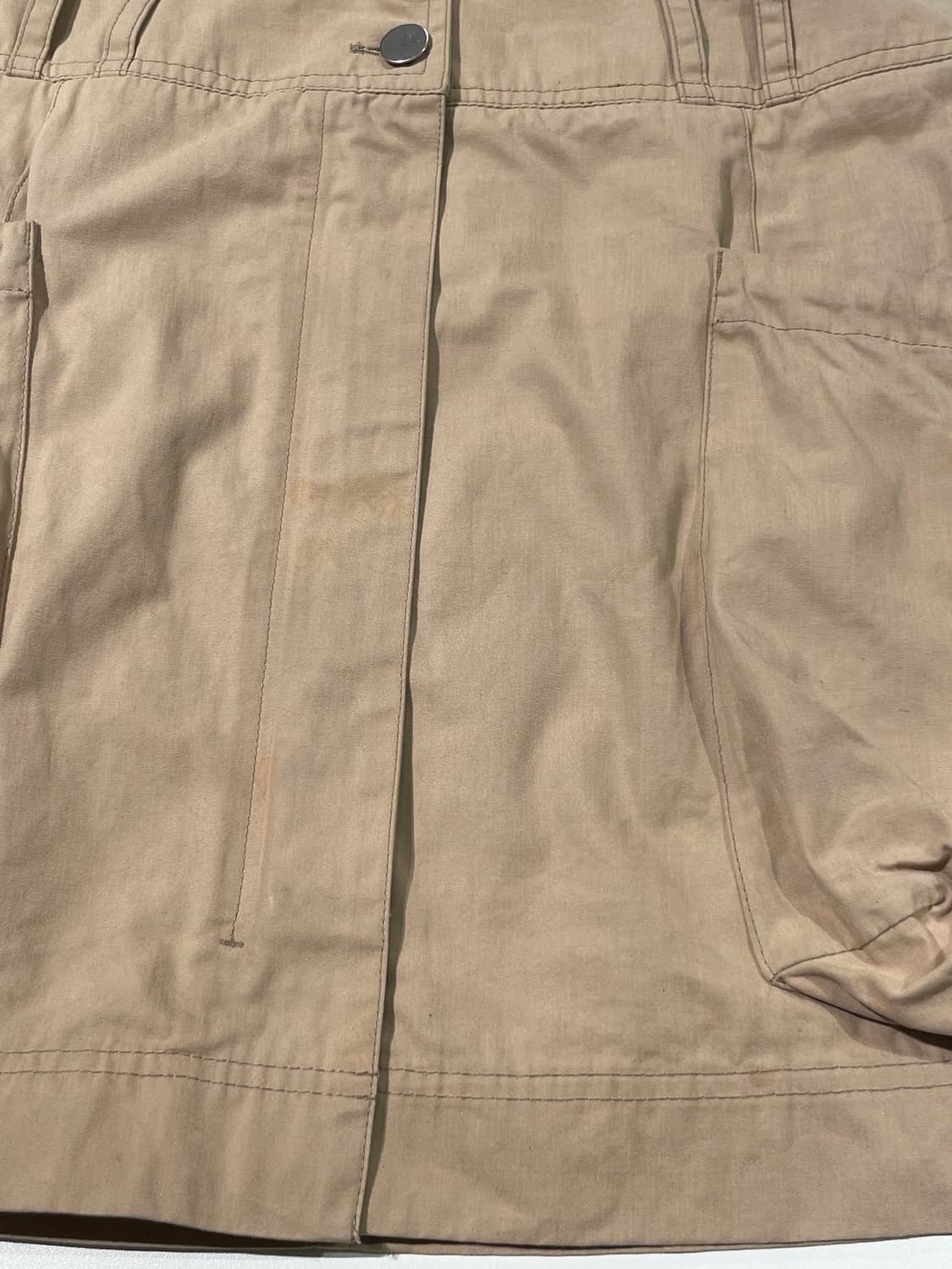 프라다 베이지 히든 지퍼 카고 코튼 미니스커트 상품이미지10