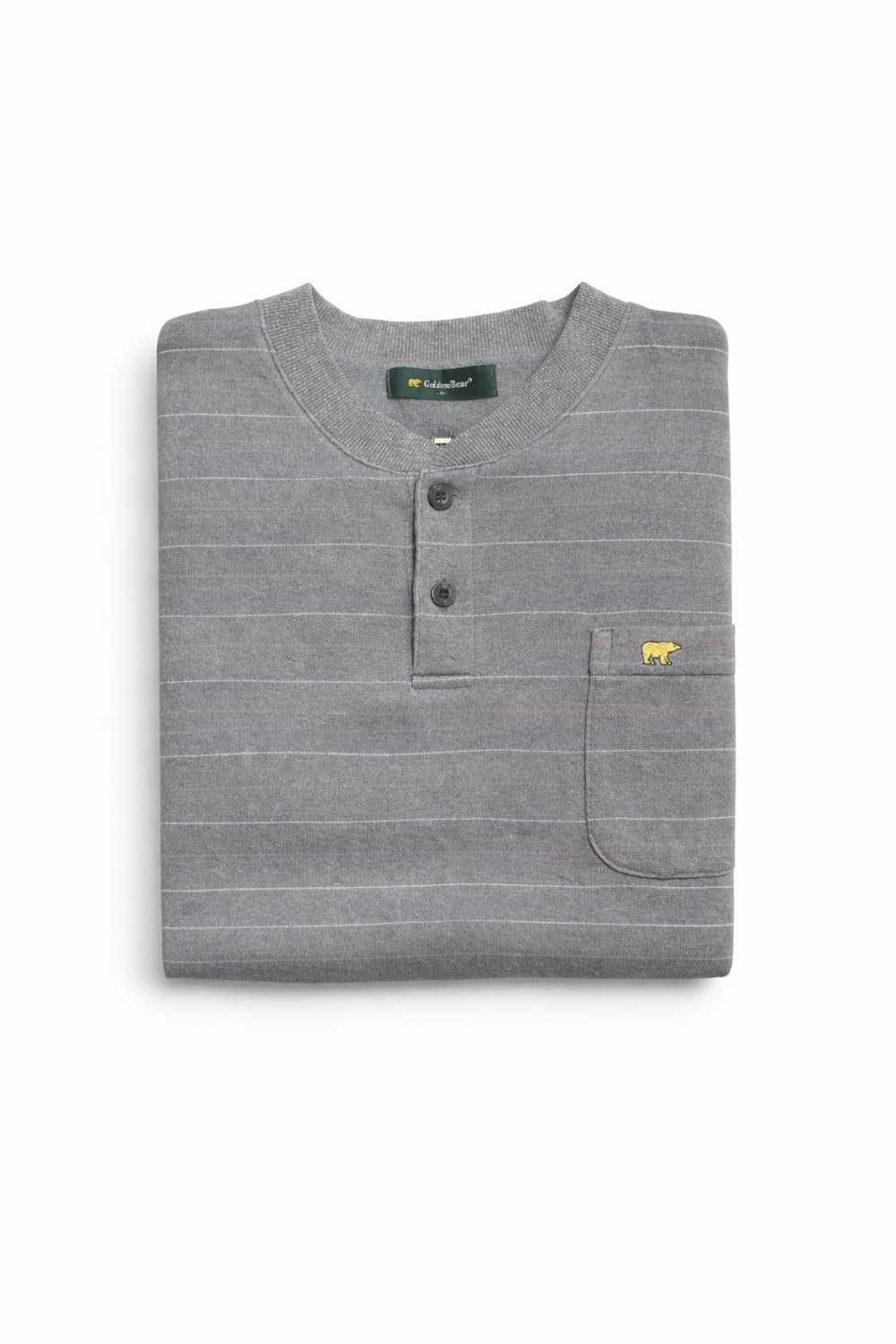 JPN 90s~00s일본 빈티지 y2k 골든베어 스트라이프 헨리넥 맨투맨 상품이미지3