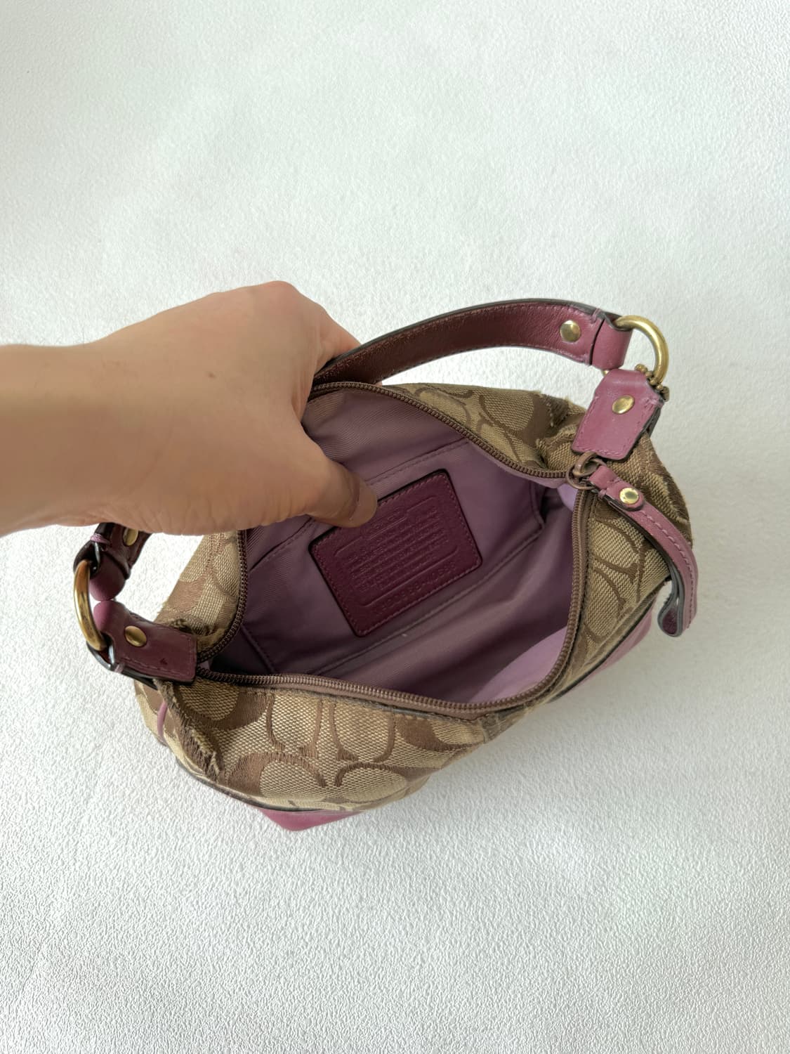 코치(COACH) 모노그램 미니백(원단 손상 있음) 상품이미지9