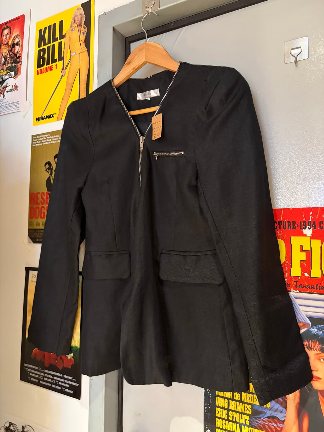 빈티지 지퍼 코팅자켓 상품이미지1